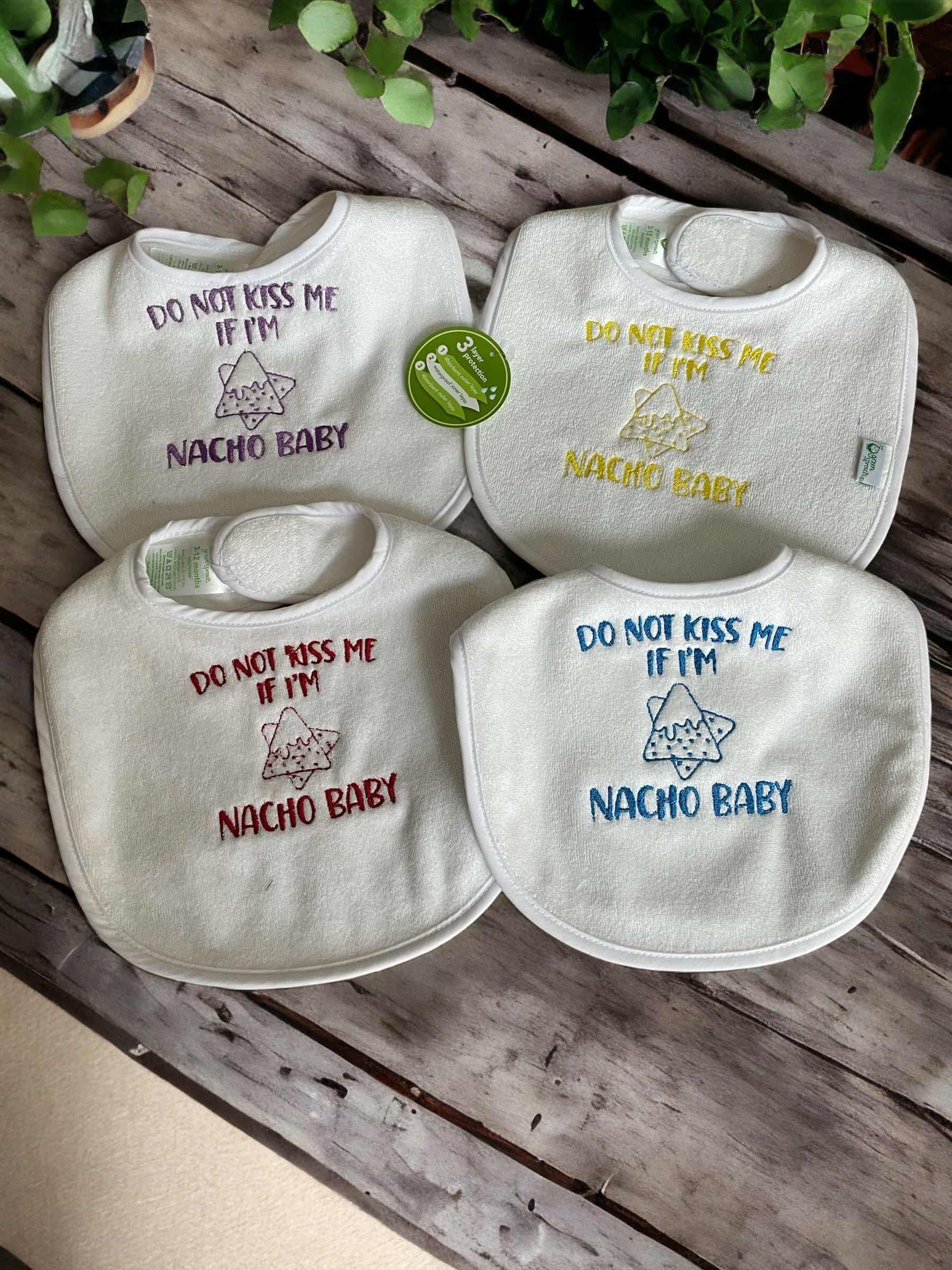 cotton bibs embroidered