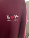 Peace Love Cupid Red Sweater