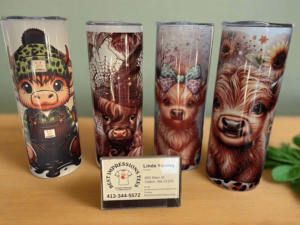 Double wall tumblers with cute animal designs, stainless steel, spill-proof lids, and temperature retention features