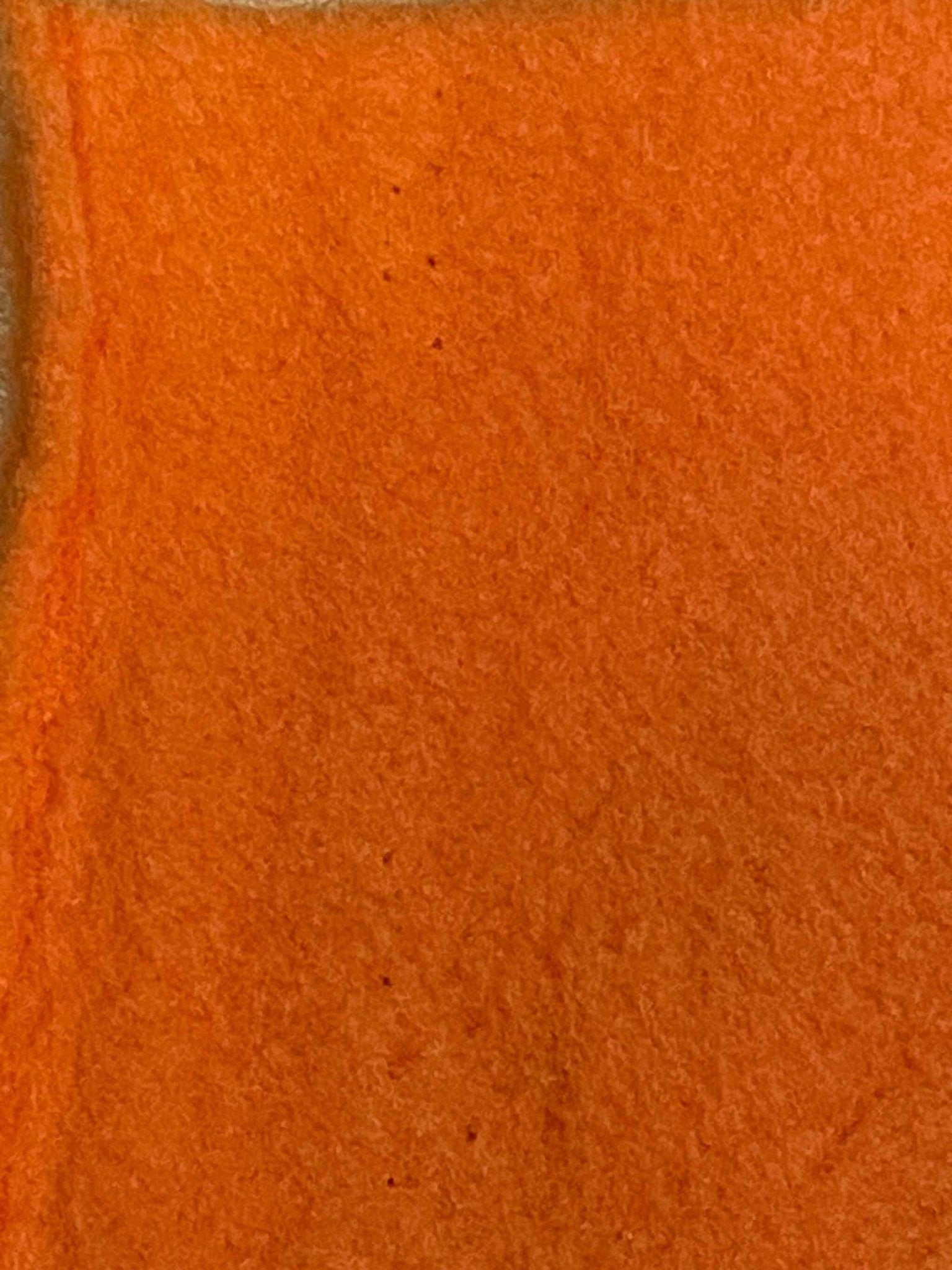 Orange soft fleece fabric for fleece neck warmer scarf